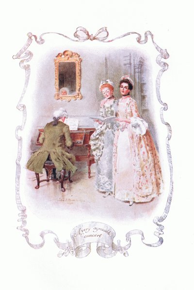 A Very Agreeable Concert, from The Vicar of Wakefield Published by J M Dent & Son Ltd, 1920s by Charles Edmund Brock